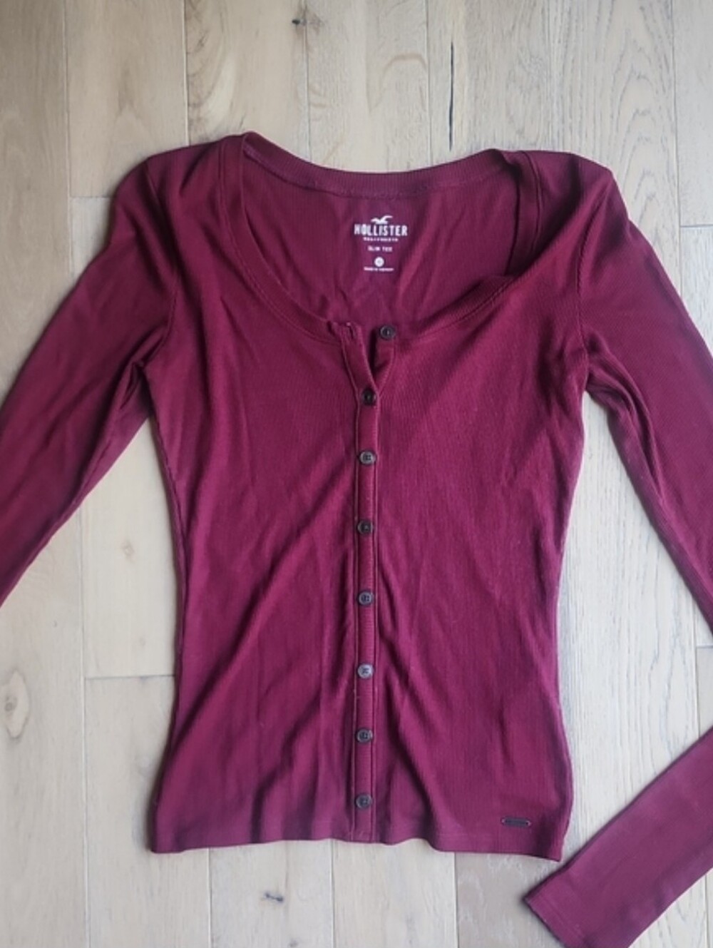 Hollister Ribbed Button Front Cardigan, size XS